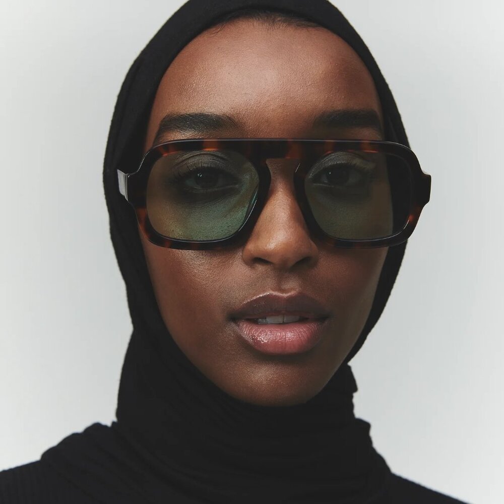 NEW Elisa Johnson Jane Sunglasses in Brown Tortoise